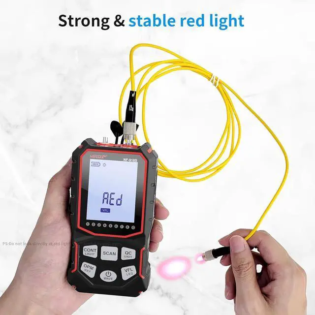 Alt view image 6 of 7 - NF-918S Network Cable Tester with 6 wavelength Optical Power Meter, Cable Toner Ethernet Cable Tester RJ45 Network Tester with 10mw Visual Fault Locator, PoE Tester Network Tools