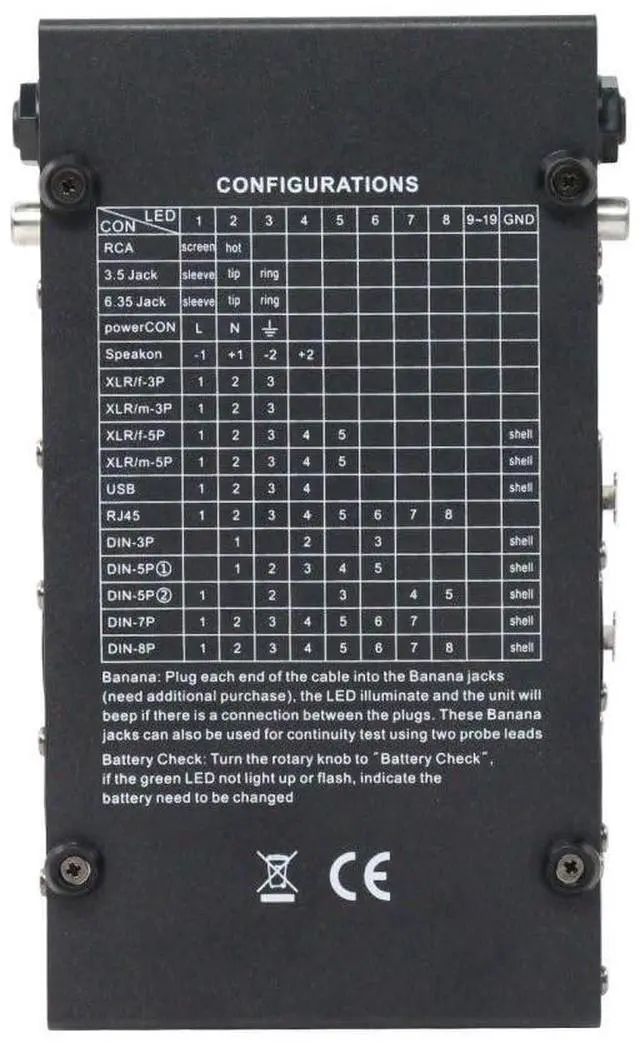 Alt view image 2 of 7 - Cable Tester - Line Finder Cables Checker 8-Way Switch Wire Tracker -Support Cables, USB, RJ45, XLR,