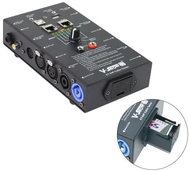 Alt view image 6 of 7 - Cable Tester - Line Finder Cables Checker 8-Way Switch Wire Tracker -Support Cables, USB, RJ45, XLR,