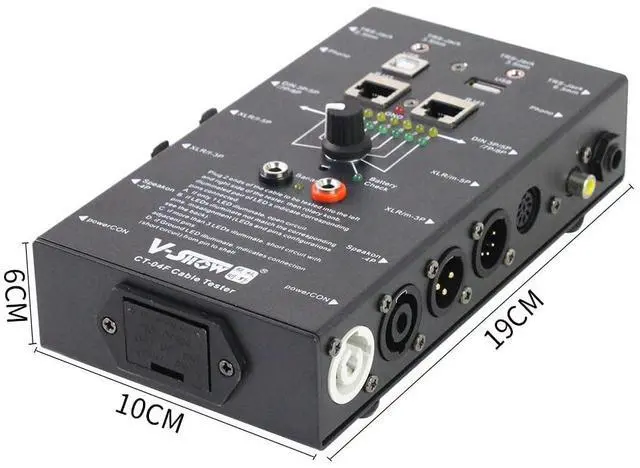 Alt view image 7 of 7 - Cable Tester - Line Finder Cables Checker 8-Way Switch Wire Tracker -Support Cables, USB, RJ45, XLR,