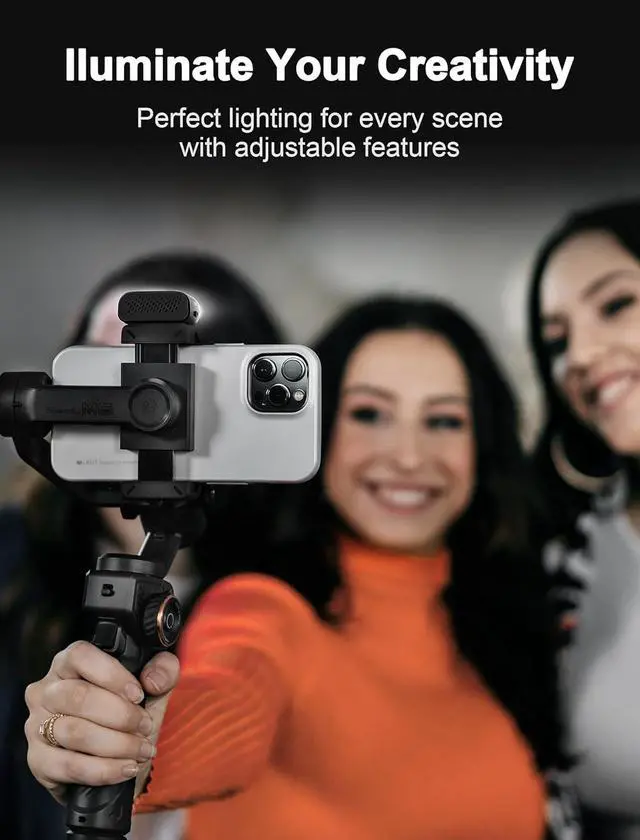 Alt view image 6 of 7 - iSteady M6 Kit Gimbal Stabilizer for Smartphone, 3-Axis Phone Gimbal with AI Tracking, Magnetic Fill Light, 18H Long Lasting Battery Stabilizer for iPhone & Android, Ideal for Video Recording