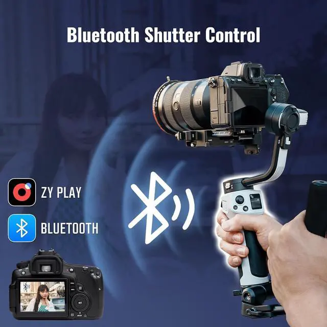 Alt view image 6 of 7 - Weebill 3E[Official], 3-Axis Lightweight Gimbal Stabilizer for DSLR & Mirrorless Camera Canon//Panasonic/Nikon, 3KG Payload, Native Vertical Shooting, Bluetooth Shutter Control
