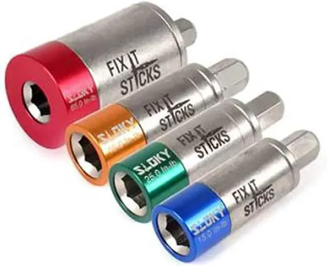 Alt view image 4 of 5 - IT STICKS Four Limiter Kits with Deluxe Case, 65, 45, 25, and 15 Inch lbs Kit (with T-Way Wrench) & 3/16" Extended Ball End Hex (FISTLS11-T-EB316)