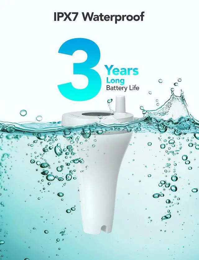 Alt view image 6 of 7 - Smart Pool Thermometer with Smart Gateway, Digital Swimming Pool Thermometer Temperature Monitor with IPX7 Waterproof, Remote App Notification Alert for Ice Bath Tub, Fishbowl, Pond,Hot Tub