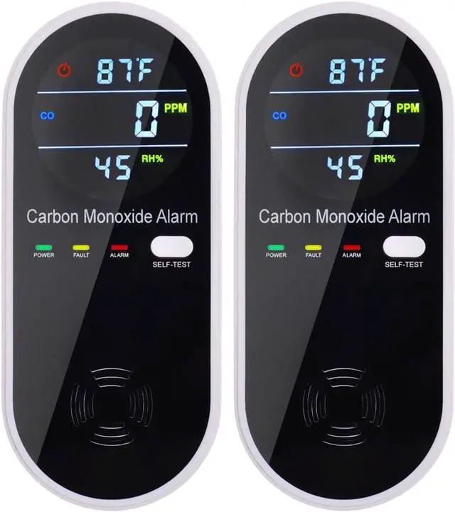 Main image of 3-in-1 Carbon Monoxide Detectors Plug in Wall, Portable Carbon Monoxide Detector for Travel, CO Gas Meter Temperature Humidity Sensor Built-in with LCD Display Voice Light Warning