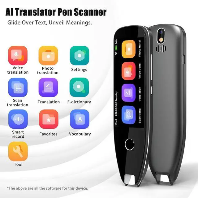 Alt view image 2 of 6 - Translator Pen for Dyslexia, OCR Scanning Text-to-Speech Reading Tool for Kids, Offline Voice & Photo Translation, Language Translator Device for Multilingual Learning, Support 134 Languages