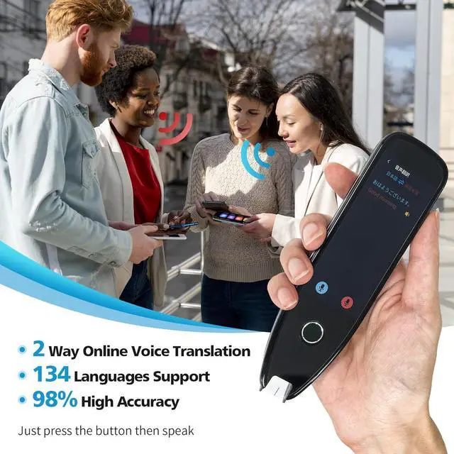 Alt view image 4 of 6 - Translator Pen for Dyslexia, OCR Scanning Text-to-Speech Reading Tool for Kids, Offline Voice & Photo Translation, Language Translator Device for Multilingual Learning, Support 134 Languages