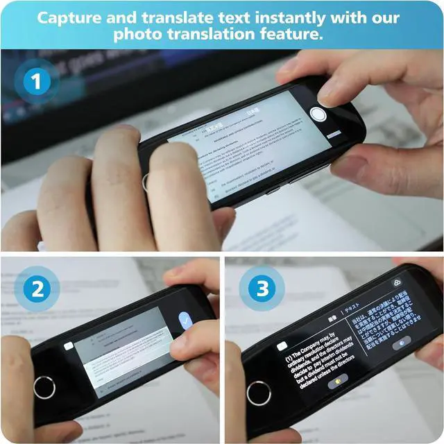 Alt view image 5 of 6 - Translation Pen - Dyslexia Reading Tools for Kids, Text to Speech Scanning Pen, Support 130+ Languages Translator Pen for Language Leaners, Travel Business Offline Voice & Photo Translation