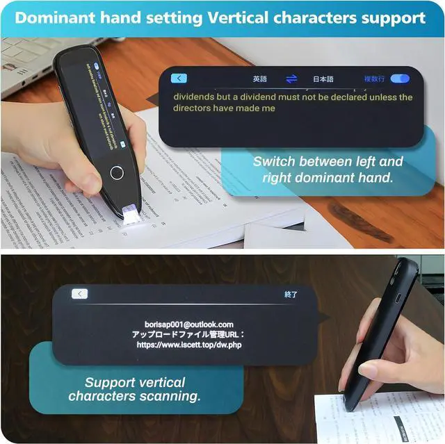 Alt view image 6 of 6 - Translator Pen for Dyslexia, OCR Scanning Text-to-Speech Reading Tool for Kids, Offline Voice & Photo Translation, Language Translator Device for Multilingual Learning, Support 134 Languages