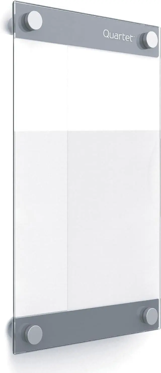Main image of Glass Whiteboard, Magnetic Dry Erase Board, 11" x 17", with Customizable Templates, White Dry Erase Surface, Infinity (GI1117)