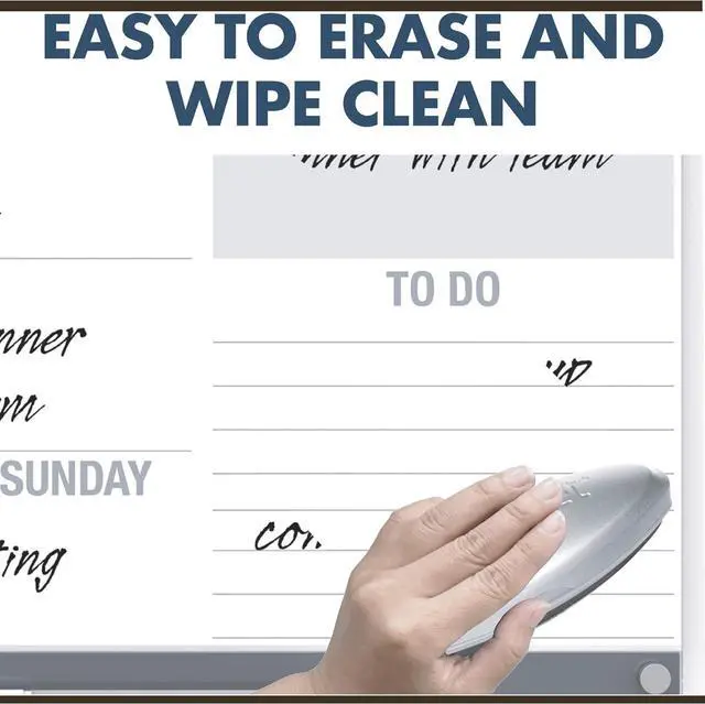 Alt view image 2 of 7 - Glass Whiteboard, Magnetic Dry Erase Board, 11" x 17", with Customizable Templates, White Dry Erase Surface, Infinity (GI1117)