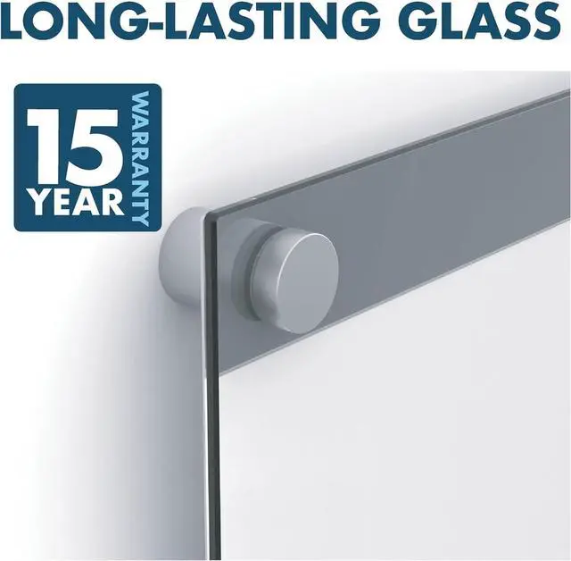 Alt view image 3 of 7 - Glass Whiteboard, Magnetic Dry Erase Board, 11" x 17", with Customizable Templates, White Dry Erase Surface, Infinity (GI1117)