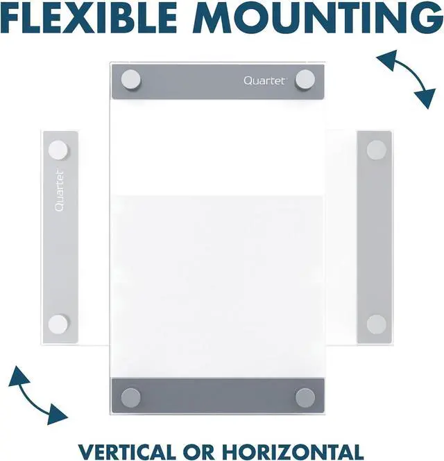 Alt view image 5 of 7 - Glass Whiteboard, Magnetic Dry Erase Board, 11" x 17", with Customizable Templates, White Dry Erase Surface, Infinity (GI1117)