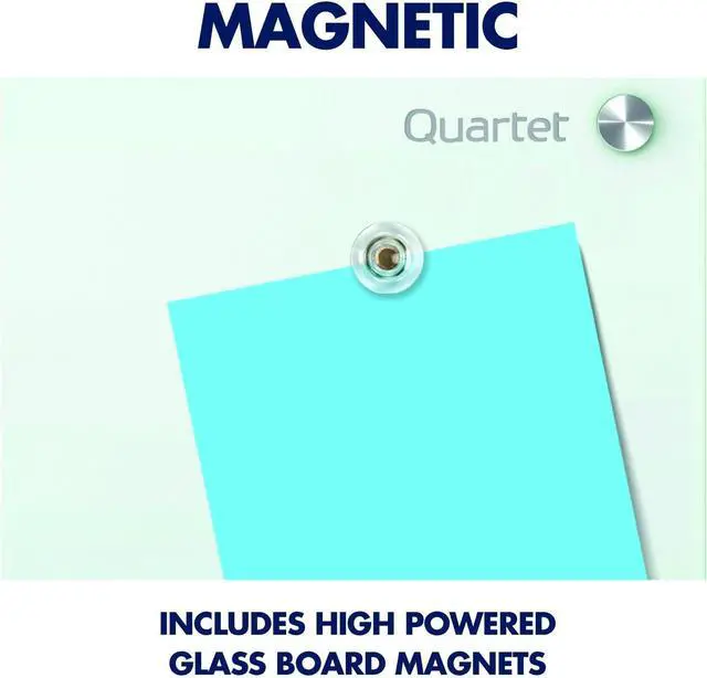 Alt view image 4 of 7 - Glass Dry Erase Board, Magnetic, 8' x 4', Infinity Frameless Mounting, White Surface, Accessory Tray, 1 Dry Erase Marker and 2 Glass Board Magnets (G9648W-A)