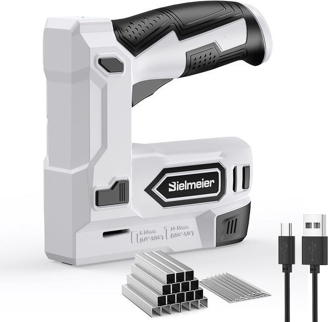 Main image of Electric Staple Gun, 2 in 1 Lithium-ion Electric Stapler, 4V Cordless Brad Nailer Kit with Staples Nails, USB Charger, Power Tacker for Upholstery, Material Repair, Carpentry, DIY