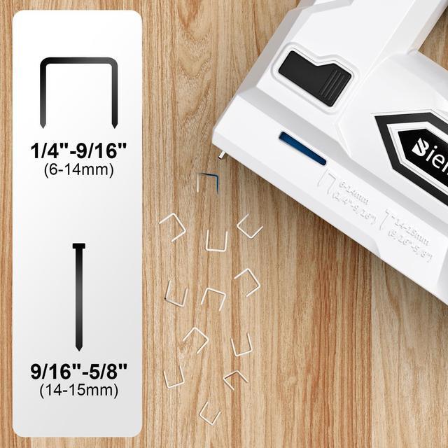 Alt view image 2 of 7 - Electric Staple Gun, 2 in 1 Lithium-ion Electric Stapler, 4V Cordless Brad Nailer Kit with Staples Nails, USB Charger, Power Tacker for Upholstery, Material Repair, Carpentry, DIY