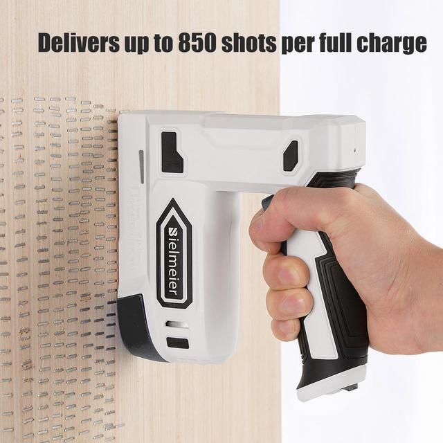 Alt view image 4 of 7 - Electric Staple Gun, 2 in 1 Lithium-ion Electric Stapler, 4V Cordless Brad Nailer Kit with Staples Nails, USB Charger, Power Tacker for Upholstery, Material Repair, Carpentry, DIY