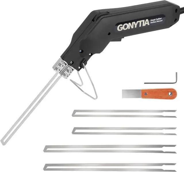 Main image of Hot Knife Foam Cutter, Innovative Design Pro Styrofoam Cutting Tool Kit with Foldable Safety Stand, Electric 190W Hot Knife with 4 Blades for PP, EPS, XPS, EVA, EPE, PU, KT Board, Sponge