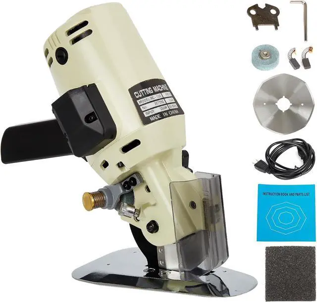 Main image of Fabric Cutter Electric Cloth Cutting Machine Roller with Extra 4 Inch Rotary Blade Hand Held Fabric Slitting Machine For Multi-Layer Clothing, Textiles, Paper, Blanket, Hat, etc