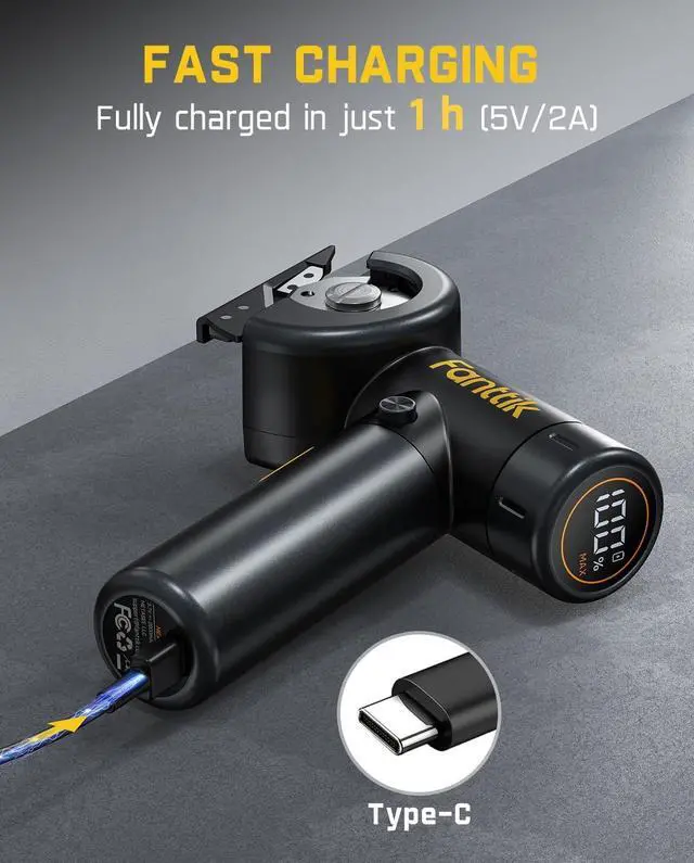 Alt view image 7 of 7 - C8 Nano 3.7V Cordless Electric Scissors with LED Display, Rechargeable Cardboard Cutter with 2 Blades, EasySwap Blade Change, LED Light, for Thin Cardboard Carpet Leather - Black