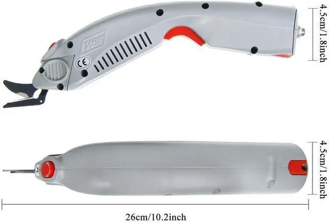 Alt view image 2 of 6 - Wbt-1 Electric Fabric Scissors Cordless Fabric Shears Rechargeable Cloth Cutter for Carpet/Leather/Rubber/Paperboard (1 Battery & A Blade)