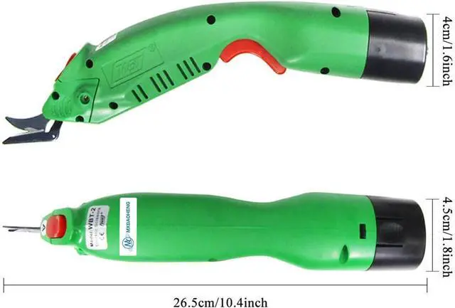 Alt view image 3 of 7 - WBT-2 Cordless Electric Scissors for Cutting Fabric/Carpet/Sponge/Paperboard Fiberglass Scissor w/ 2 Blades 5000mAh Large Battery Low Noise