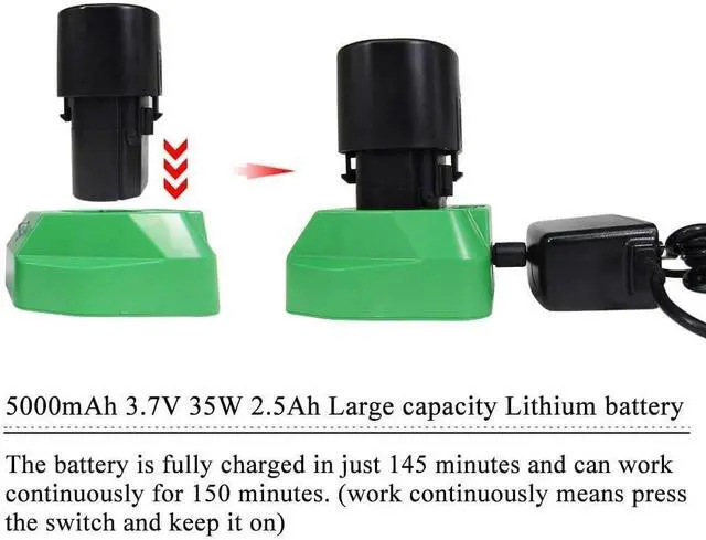 Alt view image 7 of 7 - WBT-2 Cordless Electric Scissors for Cutting Fabric/Carpet/Sponge/Paperboard Fiberglass Scissor w/ 2 Blades 5000mAh Large Battery Low Noise