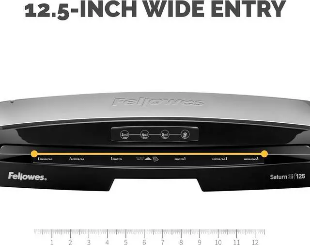 Alt view image 5 of 7 - Saturn 3i 125 Thermal Laminator Machine for Home or Office with Pouch Starter Kit, 12.5 inch, Fast Warm-Up, Jam-Free Design (5736601)