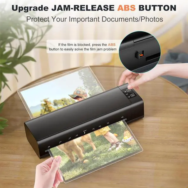 Alt view image 6 of 7 - 13 Inch Lamination Machine for A3/A4/A5/A6, With 6 in 1 Personal Desktop Cold & Hot A3 laminating machine, 60s Warm-Up Jam-Free laminator machine with 12 Pouches for Office, School, Home