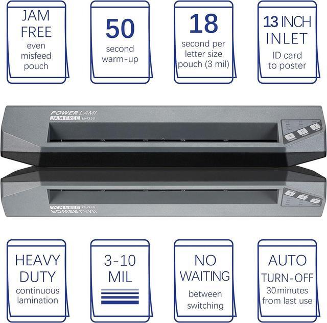 Alt view image 7 of 7 - 3-10 mil Commercial Laminating Machine, Heavy Duty, Never Jam, 48-Second Warm-up, 40 Inches/Minute, 13-Inch Thermal Laminator Machine with Laminating Sheets for Office and School