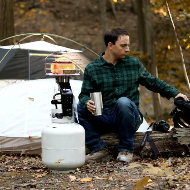 Alt view image 2 of 7 - MH540T 540-Degree 45,000 BTU Radiant Tank Top Portable Propane Heater For Sporting Events, Hunting, Fishing, Camping, Tailgating & Porches