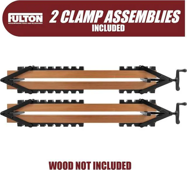Alt view image 2 of 7 - Woodworking Supply 2 Pack of 4 Way Pressure Clamps For Clamping Panels - Using Pressure From All Four Directions. For Woodworkers, Cabinet and Furniture Makers (2 four way pressure clamps)
