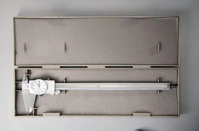 Alt view image 2 of 2 - 505-746 Dial Caliper.001" Graduation, 0.1" per Revolution, 0-12" Range, 0.002" Accuracy, White Face