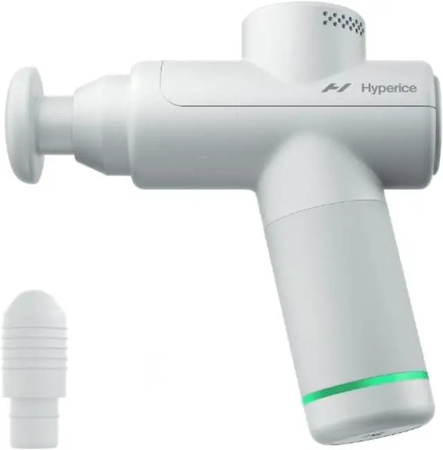 Main image of Hypervolt Go 2 - Featuring Quiet Glide Technology - Handheld Percussion Massage Gun - 3 Speeds, 2 Interchangeable Heads - Helps Relieve Sore Muscles and Stiffness - FSA and HSA Eligible
