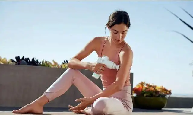 Alt view image 3 of 7 - Hypervolt Go 2 - Featuring Quiet Glide Technology - Handheld Percussion Massage Gun - 3 Speeds, 2 Interchangeable Heads - Helps Relieve Sore Muscles and Stiffness - FSA and HSA Eligible