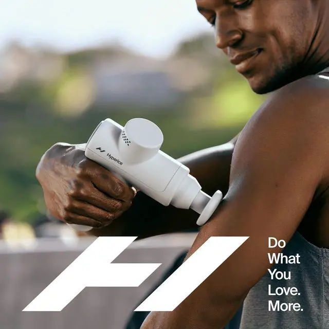 Alt view image 7 of 7 - Hypervolt Go 2 - Featuring Quiet Glide Technology - Handheld Percussion Massage Gun - 3 Speeds, 2 Interchangeable Heads - Helps Relieve Sore Muscles and Stiffness - FSA and HSA Eligible