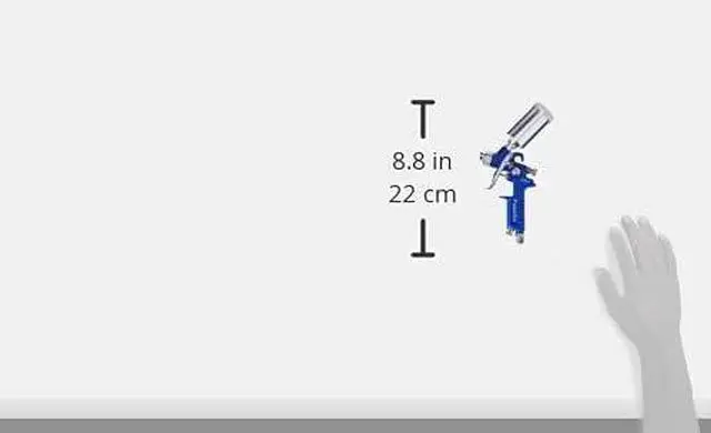 Alt view image 4 of 4 - Airbrush HG-08 Airbrush HVLP Gravity Feed Touch-Up Spray Gun .8mm