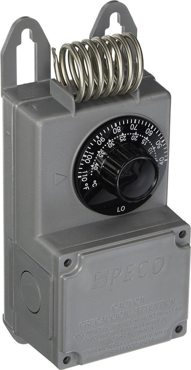 Main image of TF115-001 NEMA 4X Line Voltage Thermostat, Gray