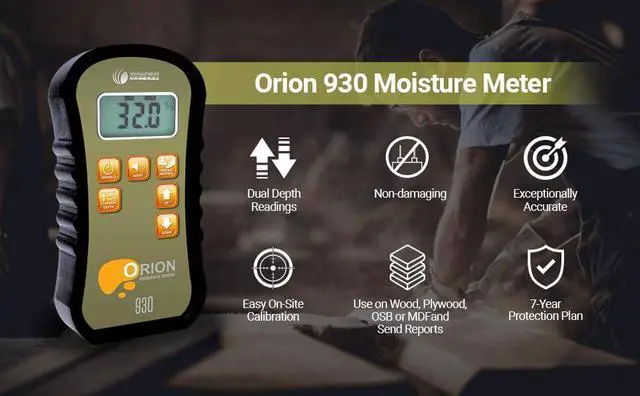 Alt view image 3 of 7 - 930 Pinless Wood Moisture Meter by Wagner Meters I Accurate, Non-Damaging, Dual Depth Lumber Moisture Measurement, On-site Calibration (Traceable Calibrator - NIST)