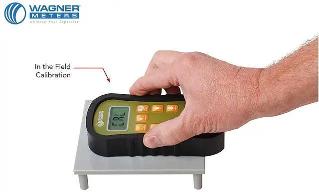 Alt view image 5 of 7 - 930 Pinless Wood Moisture Meter by Wagner Meters I Accurate, Non-Damaging, Dual Depth Lumber Moisture Measurement, On-site Calibration (Traceable Calibrator - NIST)