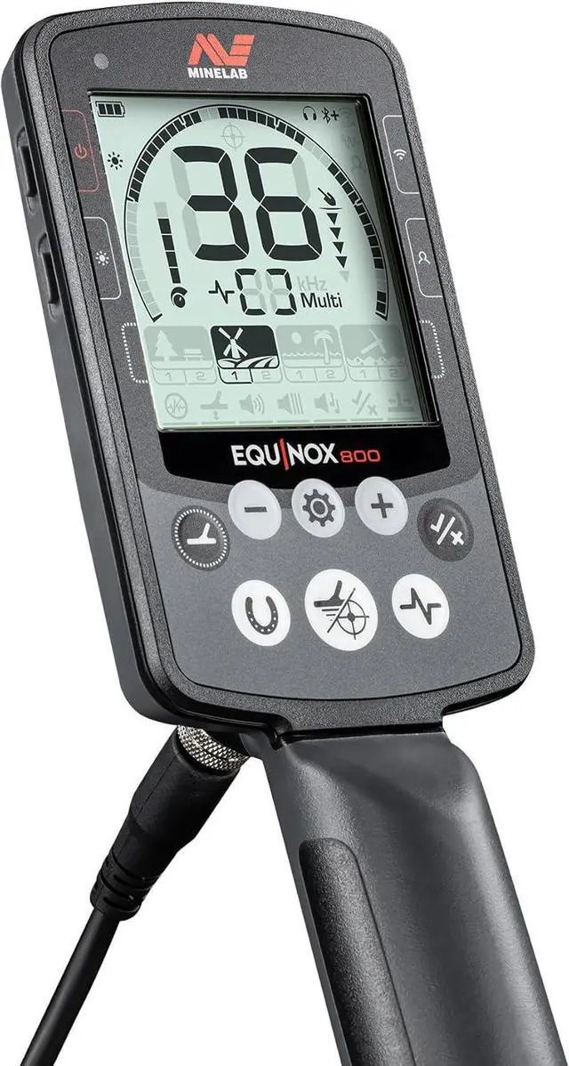 Alt view image 3 of 6 - Equinox 800 Multi-Frequency Waterproof Metal Detector for Adults with EQX 11" Double-D Smart Coil (4 Detect Modes, Wireless Headphones Included)
