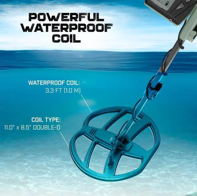 Alt view image 5 of 7 - X-TERRA VOYAGER All-Terrain Pinpointing Adult Metal Detector with Waterproof Coil, 4 Detect Modes, Clear Target ID, Backlit Display (Complete Kit with Headphones, Backpack, Collapsible Digger)