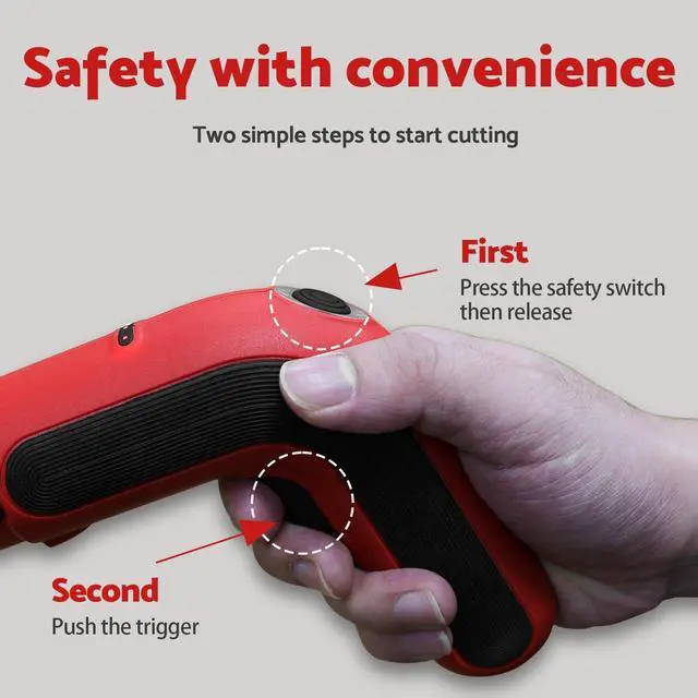 Alt view image 2 of 7 - FAST Electric Box Cutter 4V, Cordless Electric Scissors for Cardboard, Power Cutter with Case for Crafts, Leather, Paper
