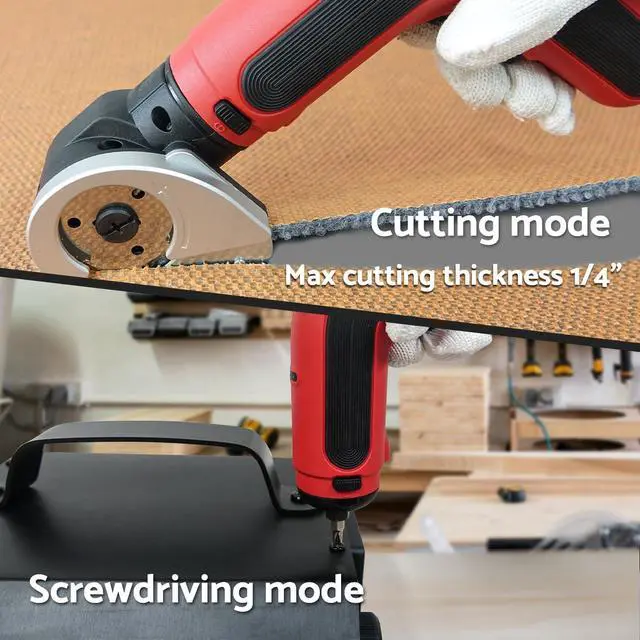 Alt view image 5 of 7 - FAST Electric Box Cutter 4V, Cordless Electric Scissors for Cardboard, Power Cutter with Case for Crafts, Leather, Paper