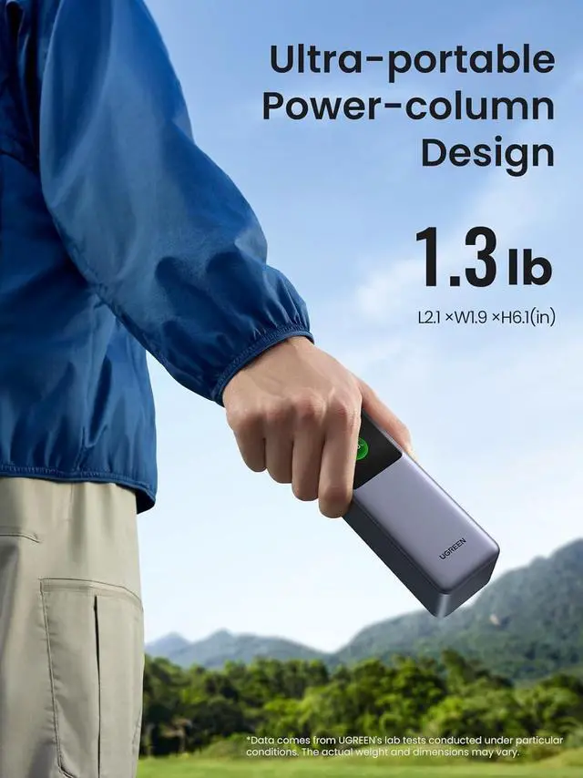 Alt view image 6 of 7 - Nexode Power Bank 25000mAh 200W Laptop Portable Charger PD 3.1 Fast Charging 90Wh 3-Port Battery Pack with TFT Smart Display for MacBook Pro/Air/ipad/iPhone 16/ S24//HP and More
