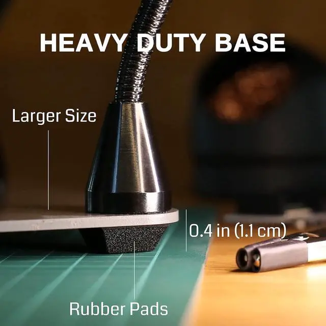 Alt view image 7 of 7 - Magnetic Helping Hands Soldering Station with an 11.1 x 7.1 Inch Larger Base, 5X LED Magnifying Lamp, 4 PCB Circuit Board Holder & 4 Flexible Magnetic Helping Hands