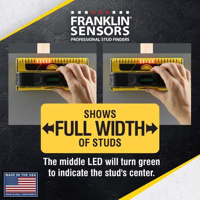 Alt view image 4 of 7 - ProSensor M210 Stud Finder with 13-Sensors and  Light Level/LED Torpedo Level