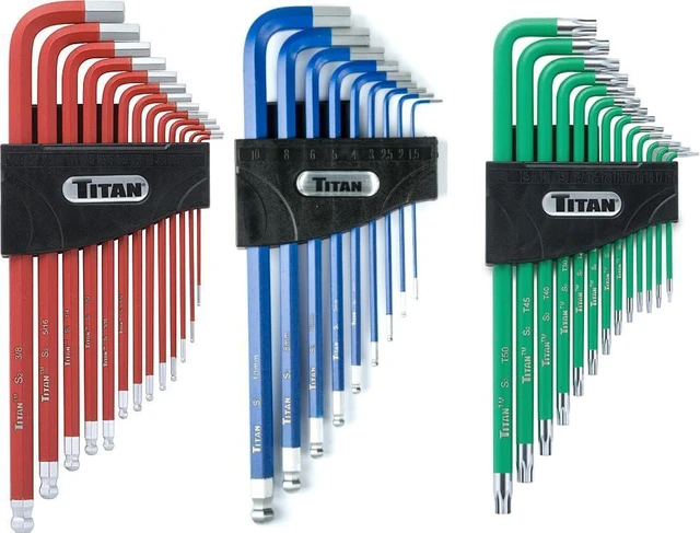 Main image of 12763 35-Piece Hex Key Set, Star, Metric & SAE