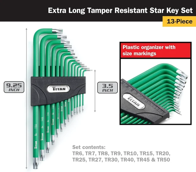 Alt view image 2 of 7 - 12763 35-Piece Hex Key Set, Star, Metric & SAE