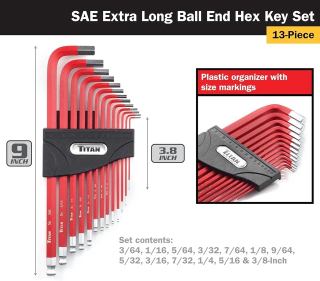 Alt view image 4 of 7 - 12763 35-Piece Hex Key Set, Star, Metric & SAE